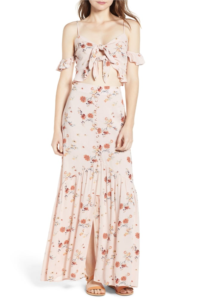 Floral Crop Tank and Maxi Skirt