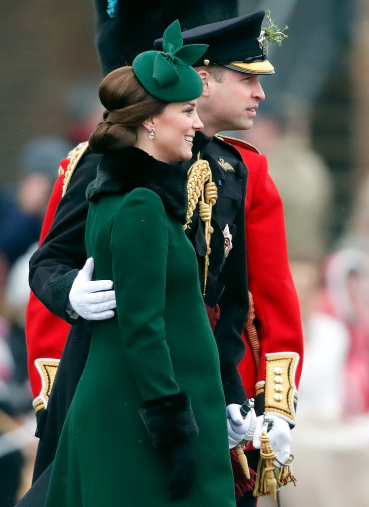 Will made sure his pregnant wife was OK as they took in annual St. Patrick's Day festivities in March 2018.