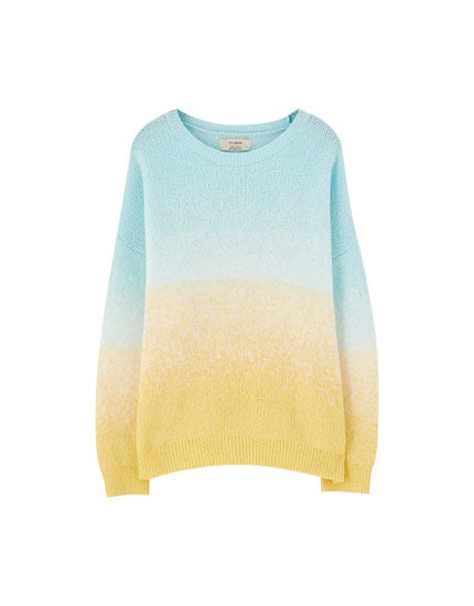 PULL&BEAR Ombré Knit Sweater