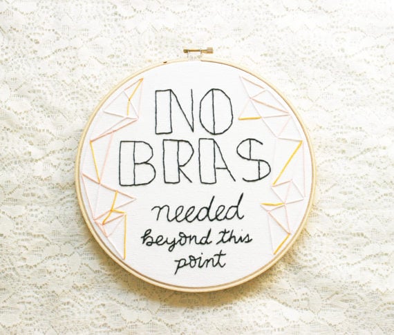 No Bras Embroidery Hoop