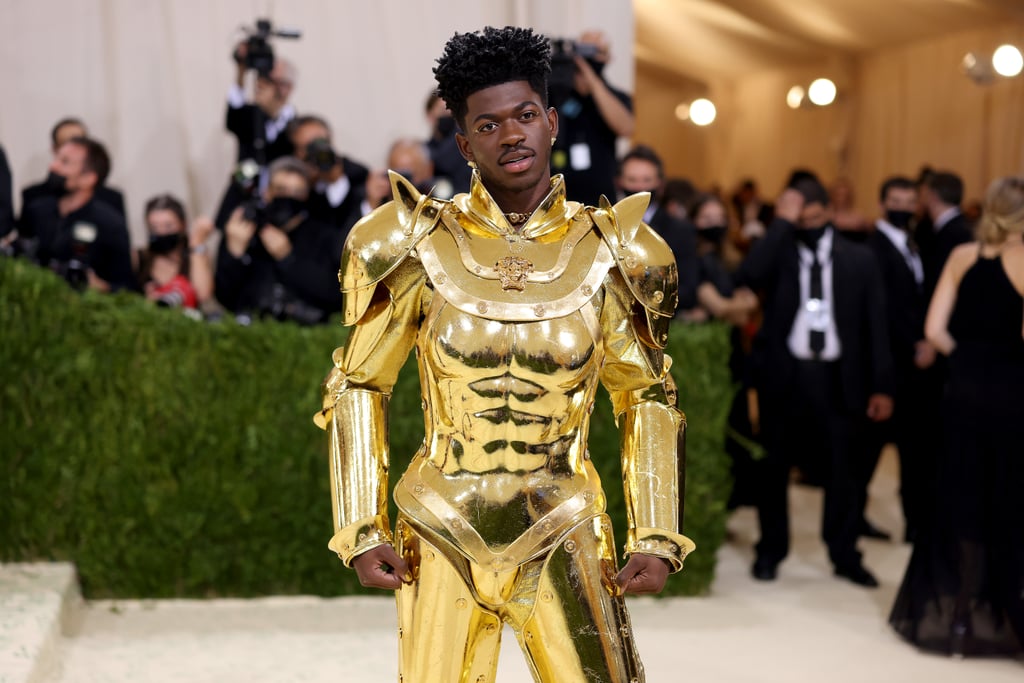 Lil Nas X Wears 3 Gold Versace Outfits at the 2021 Met Gala