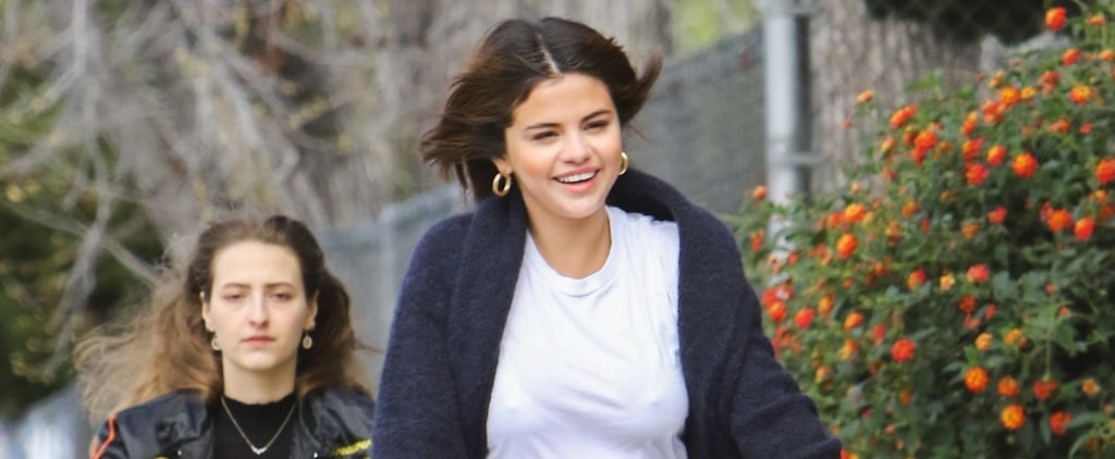 Selena Gomez's Blue Cardigan