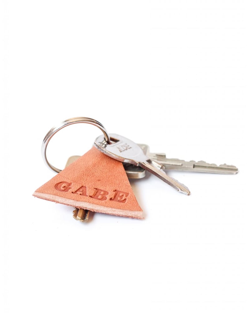 DIY Stamped Leather Keychain