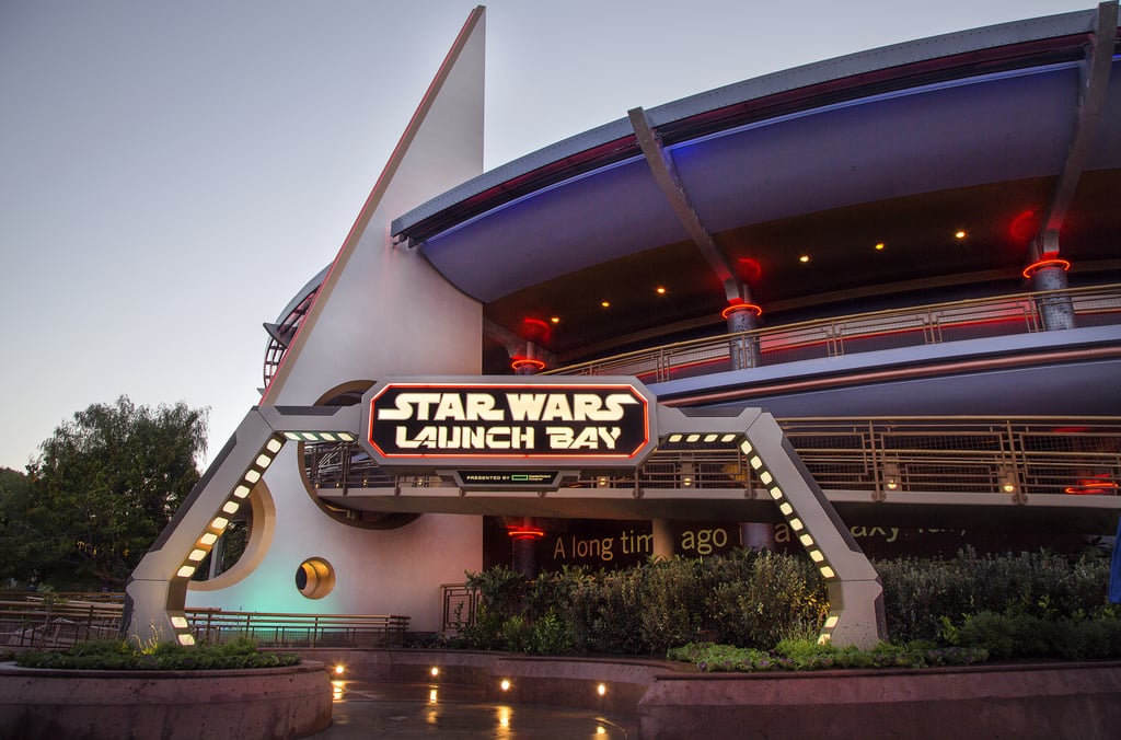 The view of the Launch Bay at Disneyland Resort.
