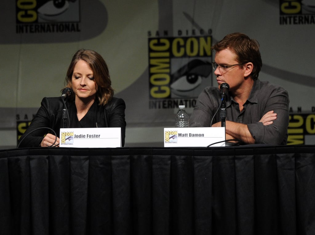 Matt Damon talked with Jodie Foster.
Matt Damon talked with Jodie Foster.