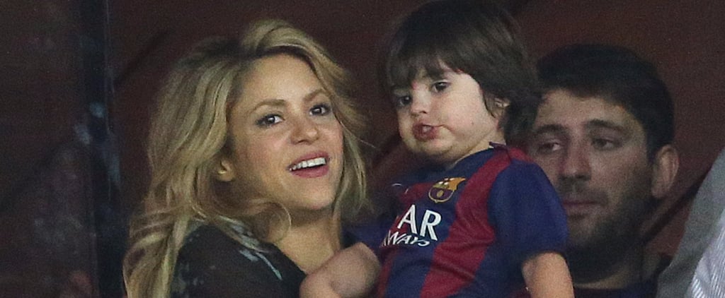 Shakira Cheers For Gerard Pique at Champions League