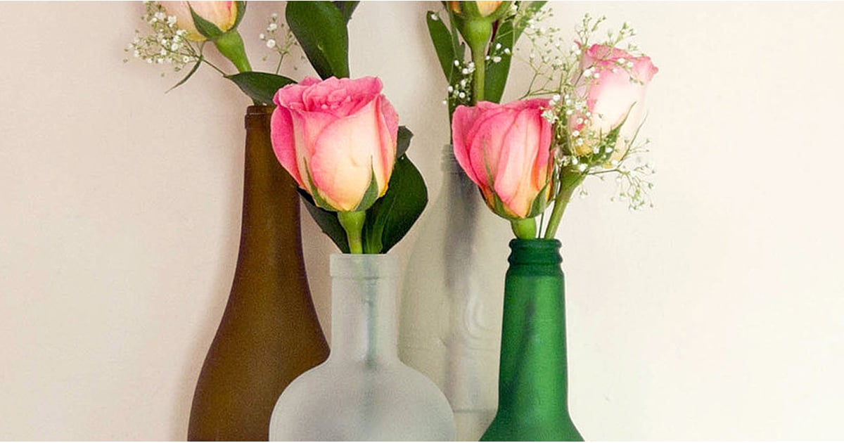 DIY Frosted Glass Bottles POPSUGAR Smart Living