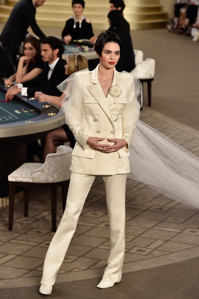 Kendall Jenner Walked the Runway in a Bridal Tuxedo | Chanel Haute