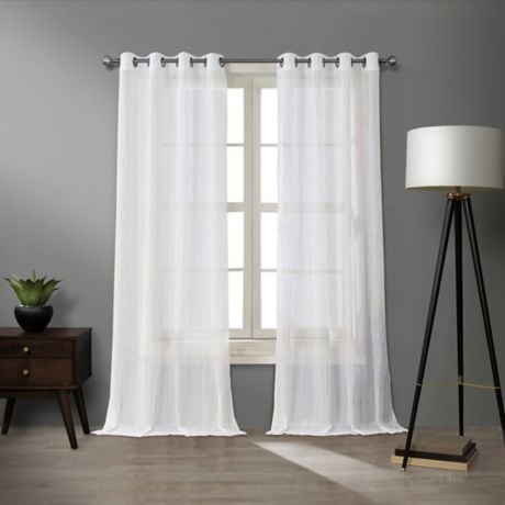 O&O by Olivia & Oliver Walker 84-Inch Sheer Curtain Panel