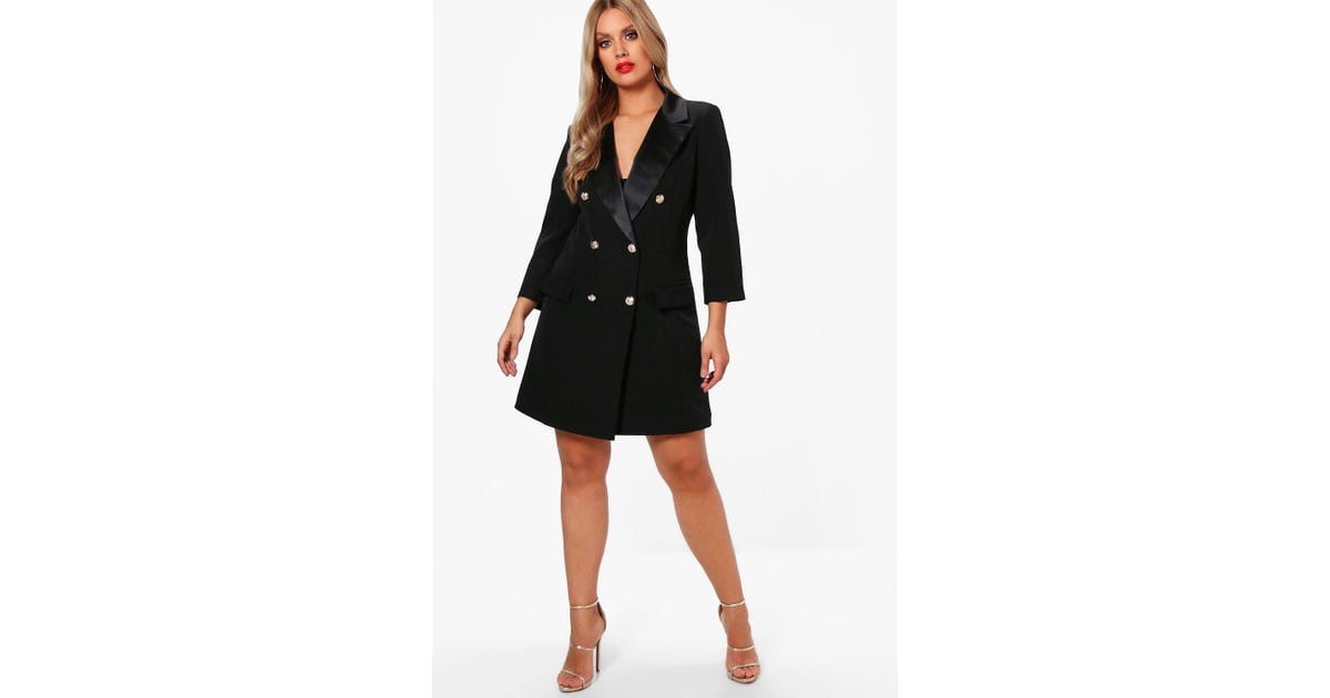 boohoo tuxedo dress