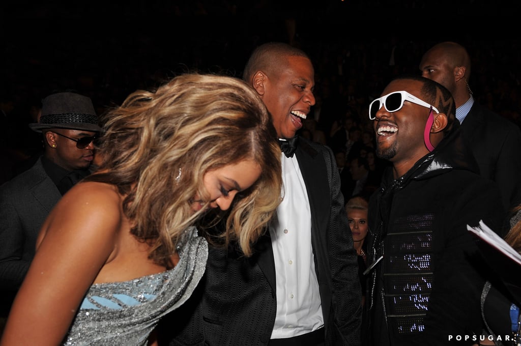 Former pals Beyoncé, JAY-Z, and Kanye West shared a laugh in the audience.