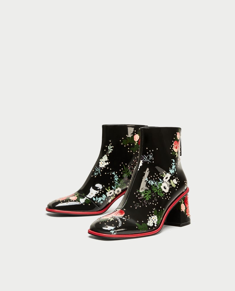 Zara Printed Ankle Boot