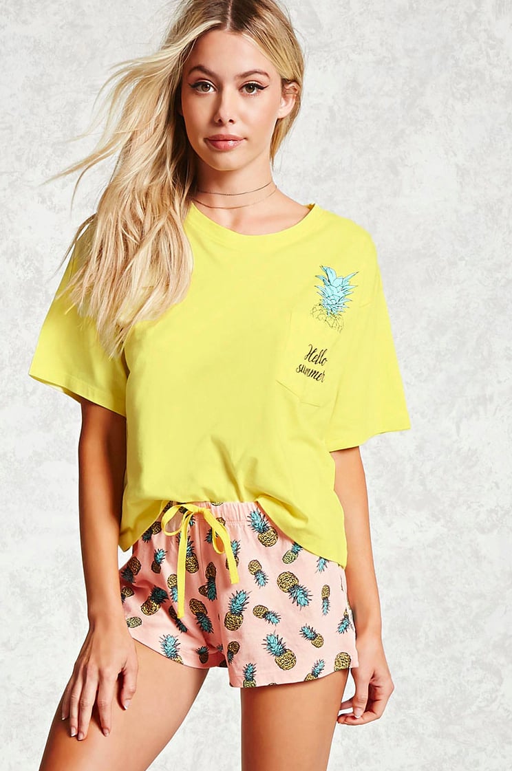 Pineapple Hello Summer PJ Set