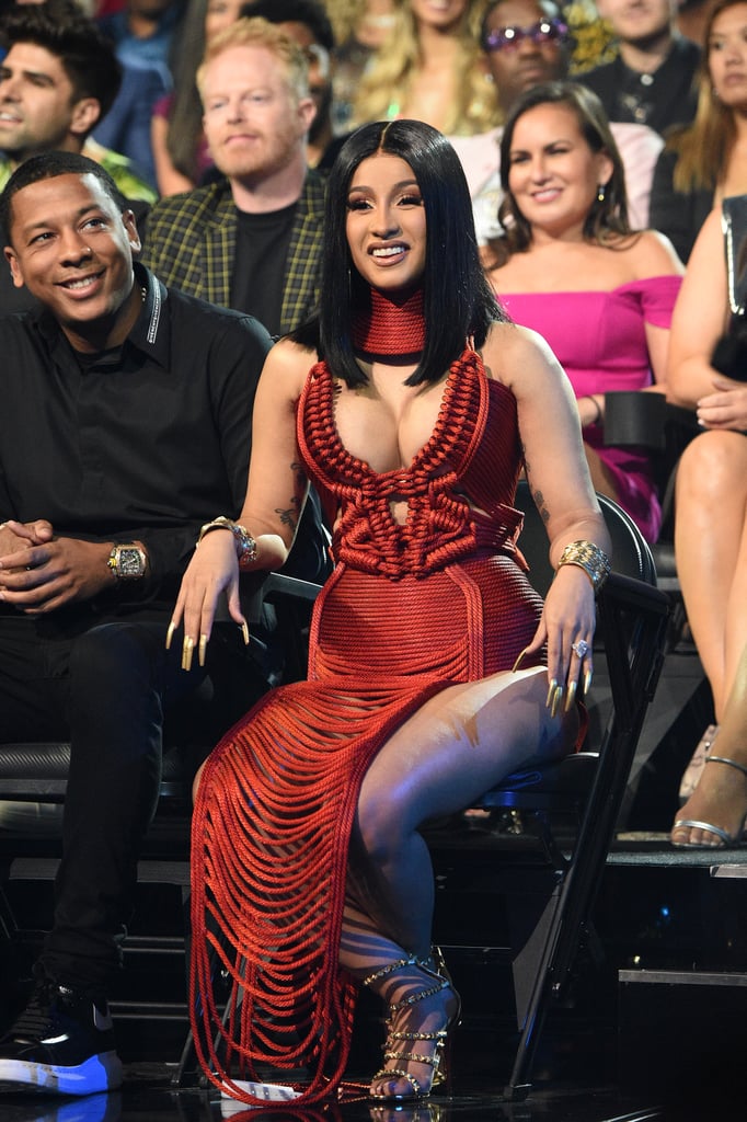 Cardi B's Extralong Gold Nails at the 2019 MTV VMAs