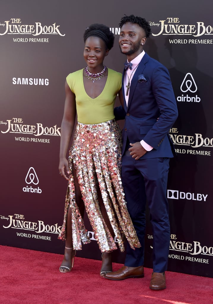 Lupita Nyong'o and Brother at The Jungle Book Premiere