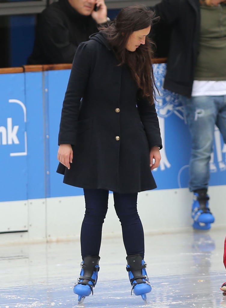 Matt Damon and His Family Ice Skating in London