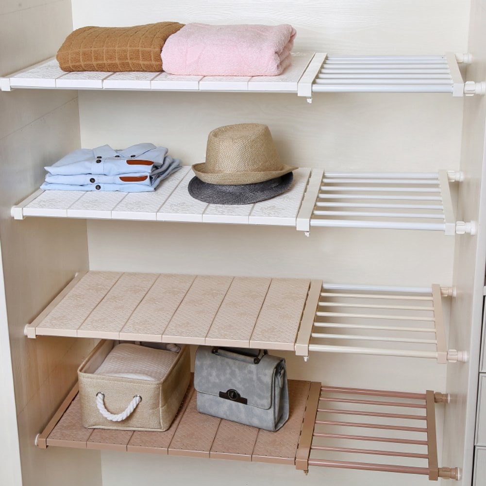 Apsoonsell Adjustable Shelf Closet Storage Rack Organiser