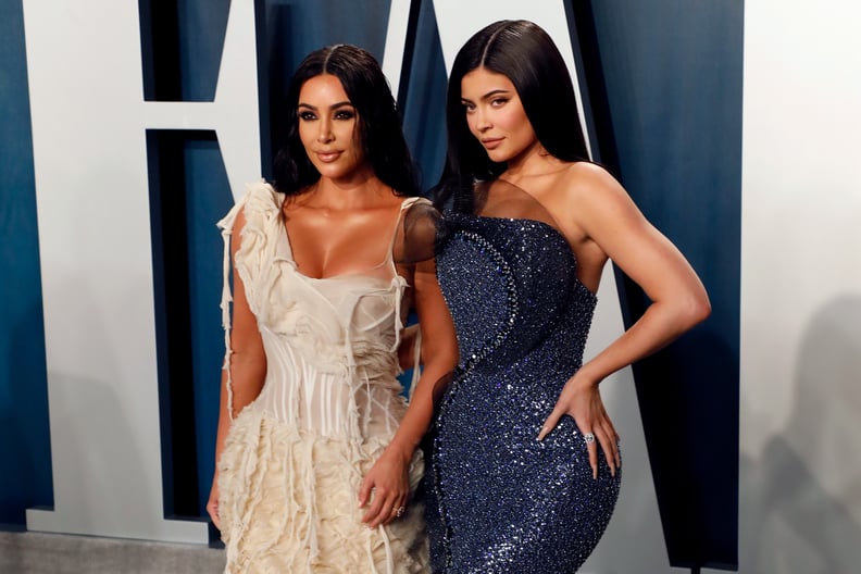 BEVERLY HILLS, CALIFORNIA - FEBRUARY 09: Kim Kardashian West and Kylie Jenner attend the 2020 Vanity Fair Oscar Party at Wallis Annenberg Center for the Performing Arts on February 09, 2020 in Beverly Hills, California. (Photo by Taylor Hill/FilmMagic,)