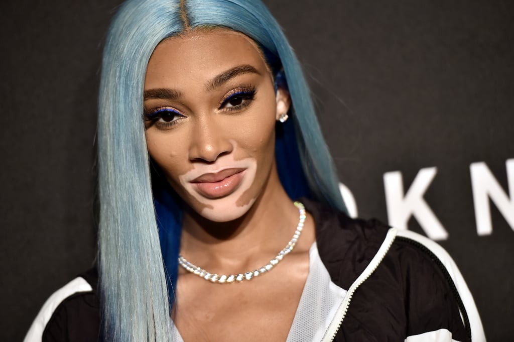 Photos of Winnie Harlow's Blue Hair at New York Fashion Week