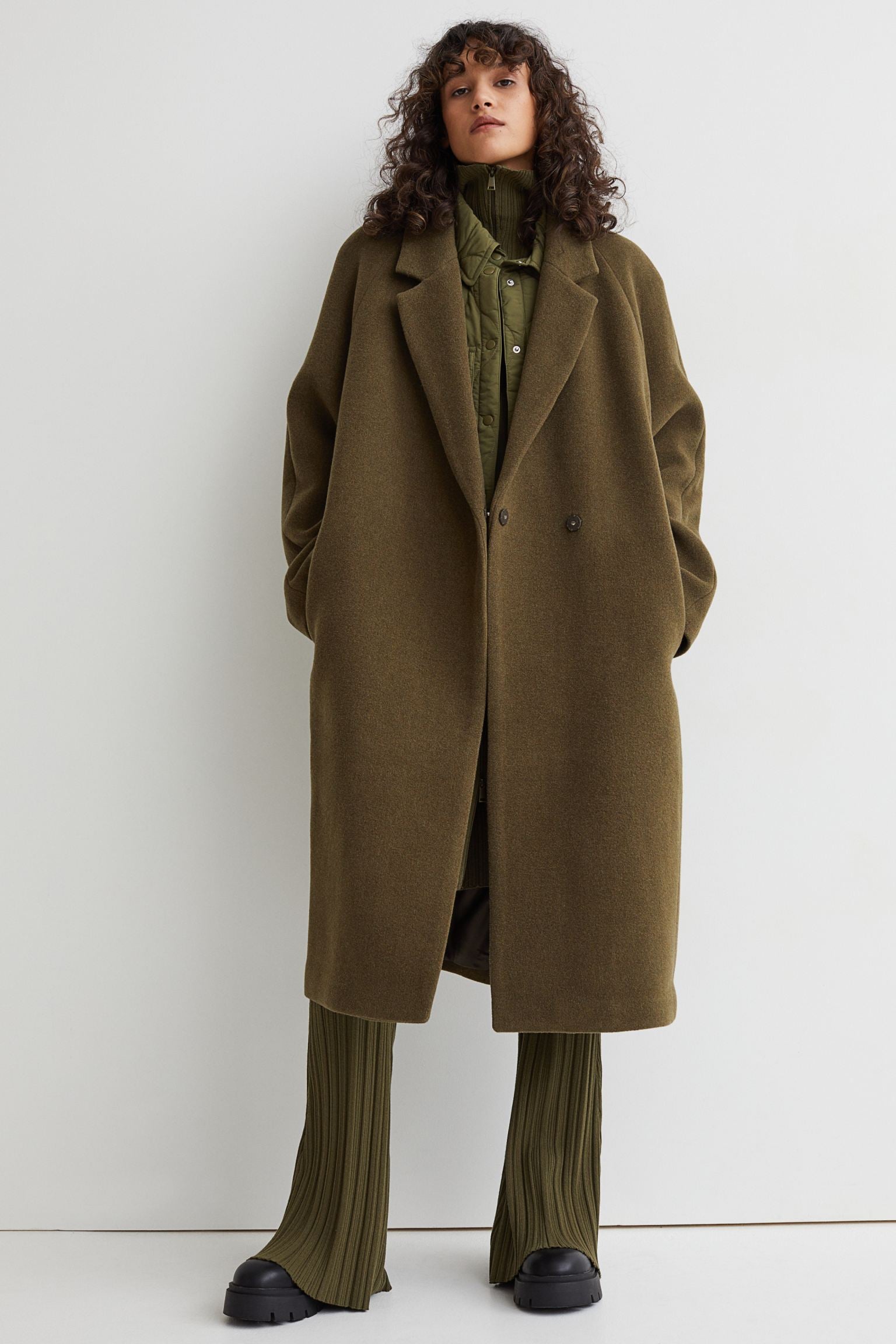 Wool blend coat h&m online