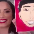 Demi Lovato Painted Jimmy Fallon's Portrait While Debuting a Spot-On Schitt's Creek Impression