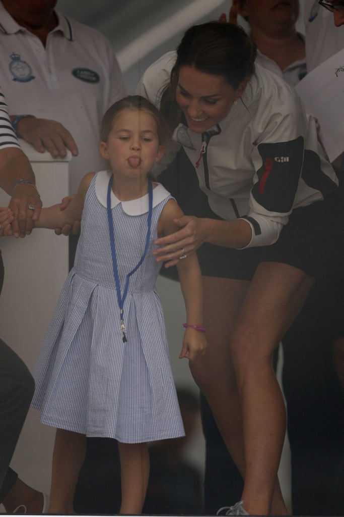 Princess Charlotte Sticking Tongue Out at King's Cup Video