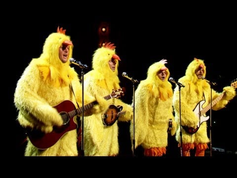 The Chickeneers Sing "Ho Hey"