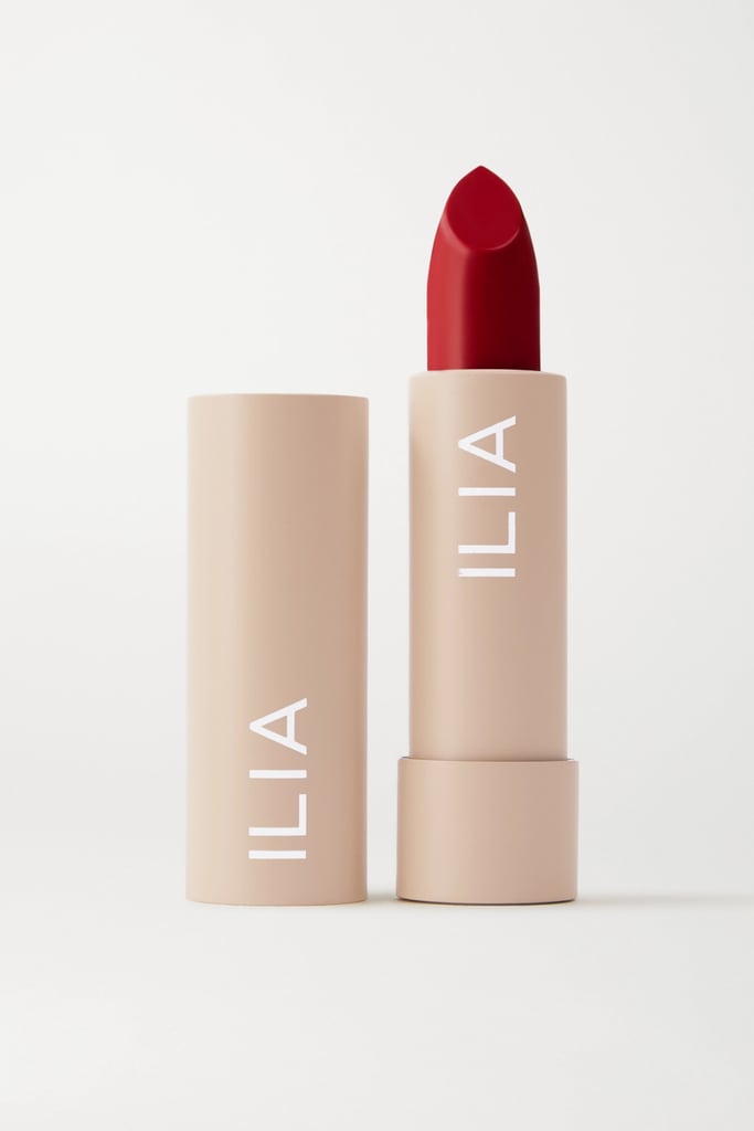 This creamy Ilia Colorblock Lipstick in True Red ($28) is formulated with natural oils and butter to soften lips, so you don't have to worry about them feeling chapped and dry midway through the interview.