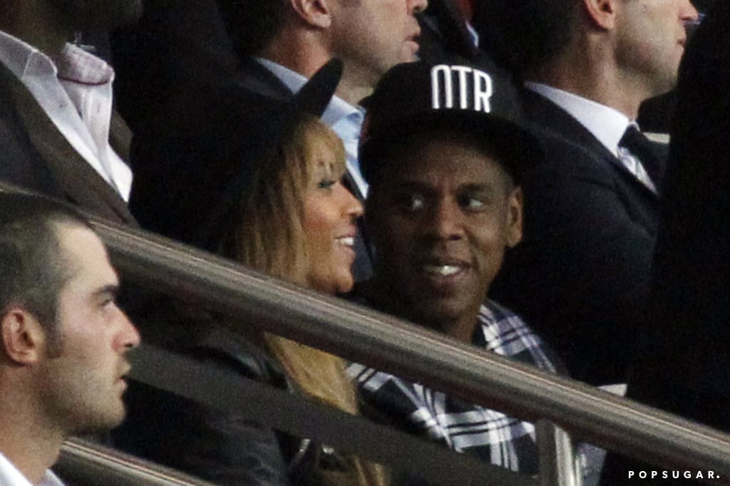 Beyonce, Jay Z, and David Beckham at a Soccer Game Together