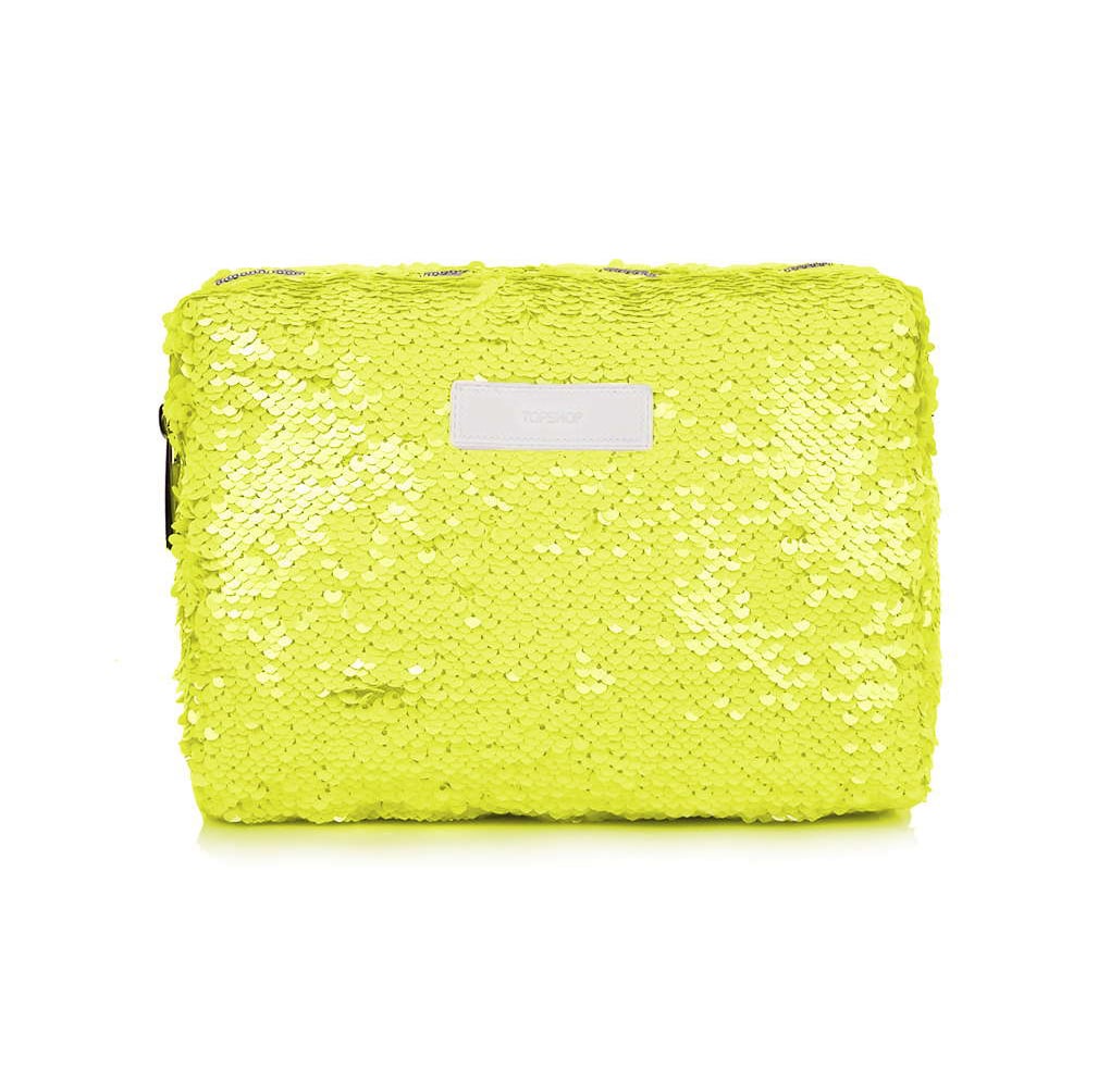 topshop drawstring makeup bolsa