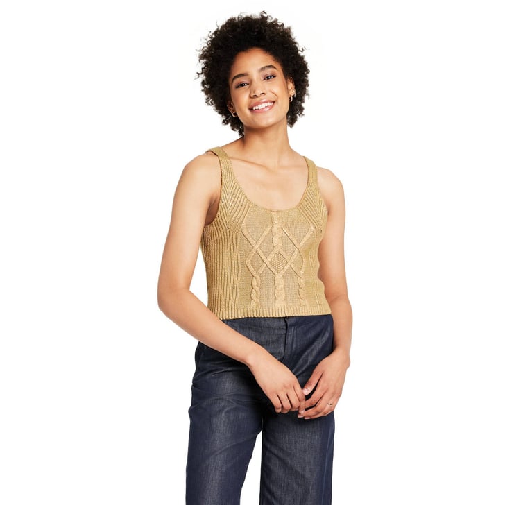 Kika Vargas x Target Cable Knit Sweater Tank How to Shop Target's