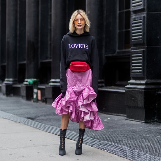 Pink and Red Street Style Outfits Fashion Week Spring 2018