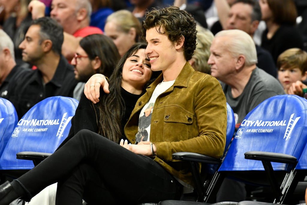 Camila Cabello and Shawn Mendes Kissing at LA Clippers Game