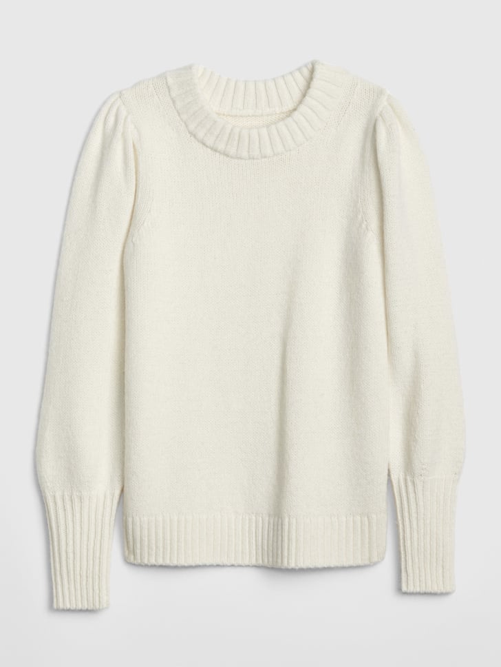 Layer this Puff Sleeve Sweater ($70) underneath the jacket for | Sherpa ...