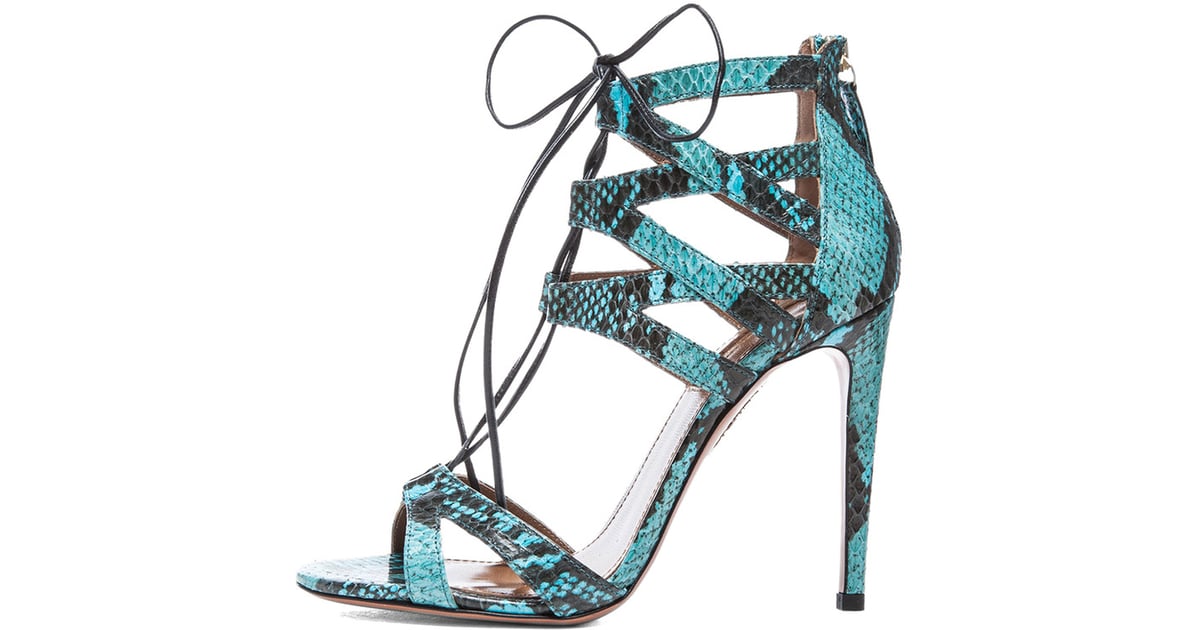 Aquazzura Snakeskin Heels | Summer Shoes On Sale | POPSUGAR Fashion Photo 3