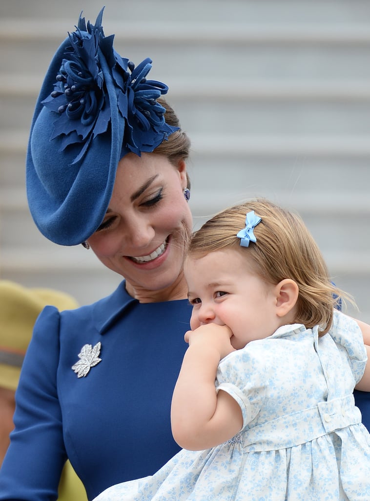 Kate's dimples were in full swing as she smiled at Charlotte.