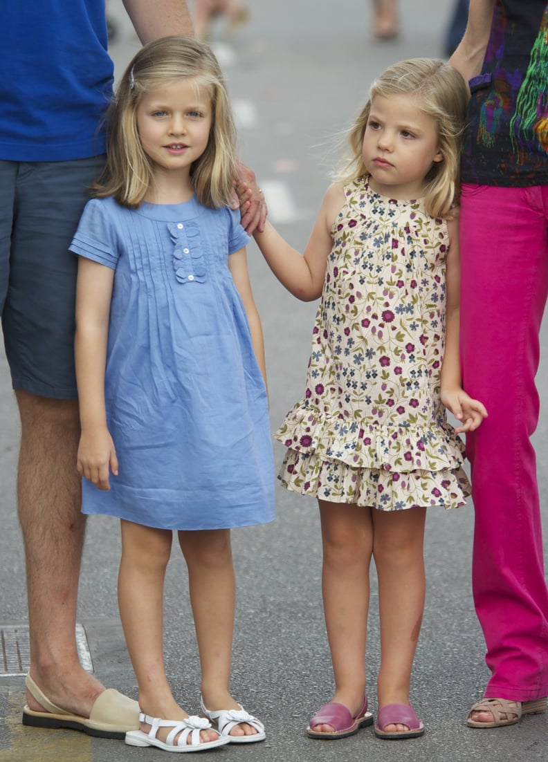 Princess Leonor and Infanta Sofía in 2011