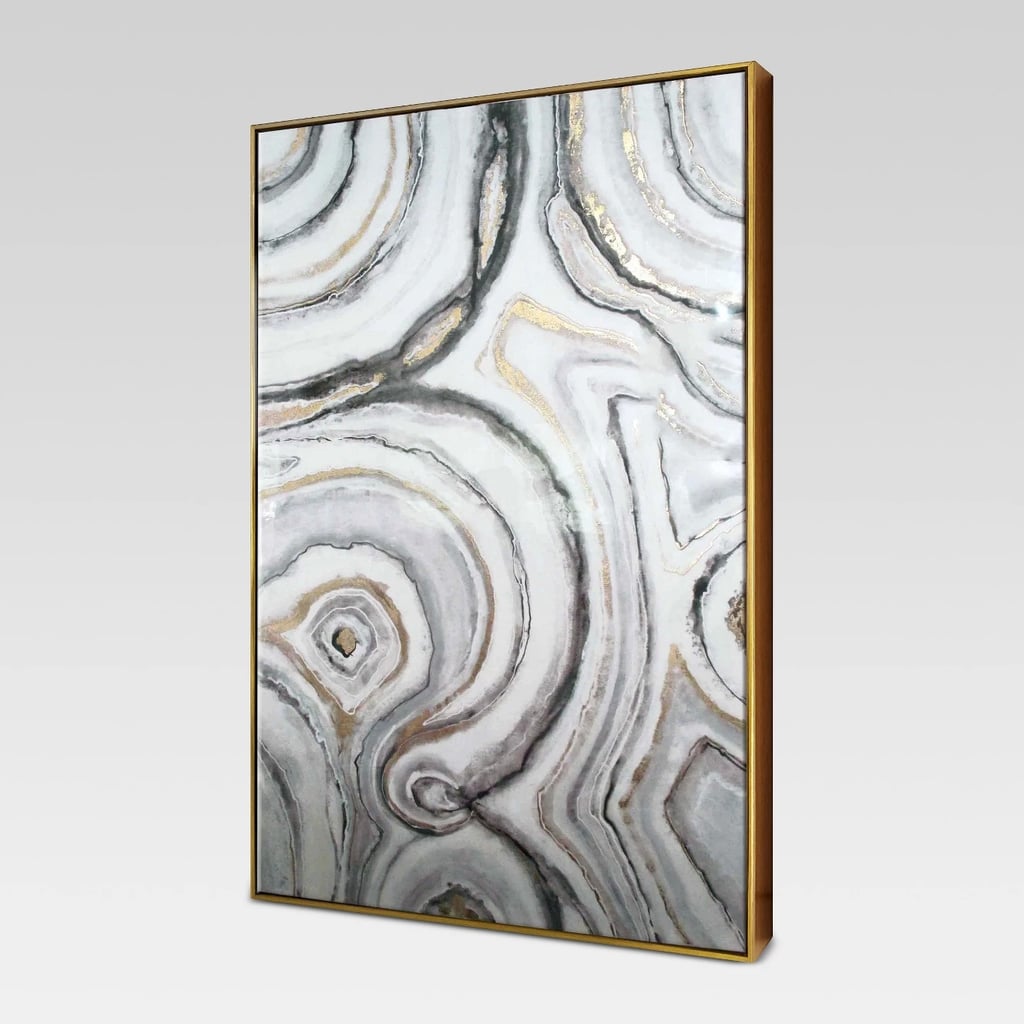 Geode Framed High Gloss Canvas