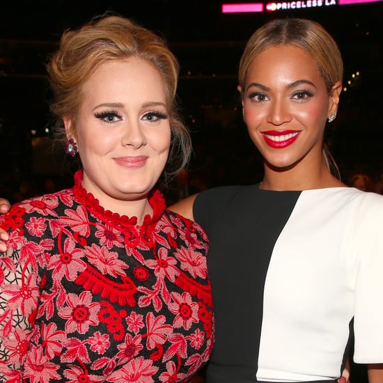 Beyonce and Adele Performing at the 2017 Grammys
