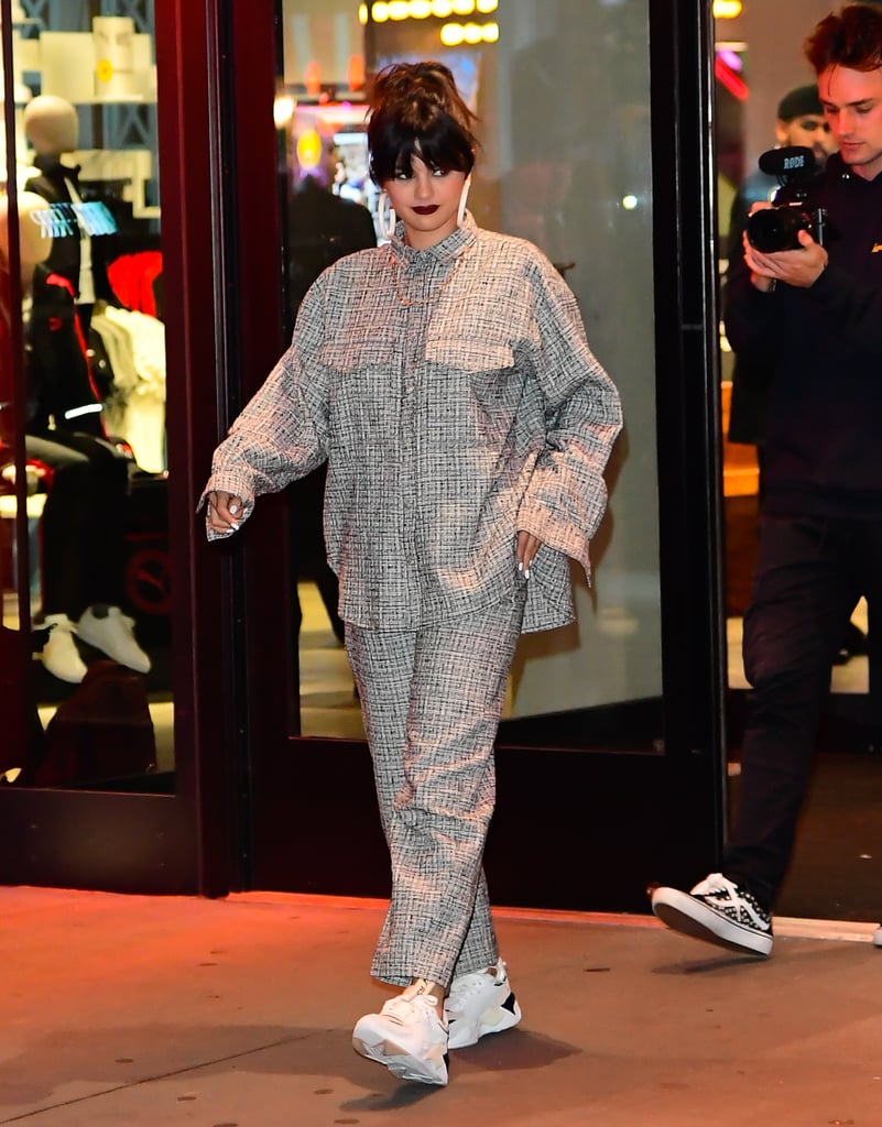 Selena Gomez Wears Everlane Puffer to Puma Meet and Greet