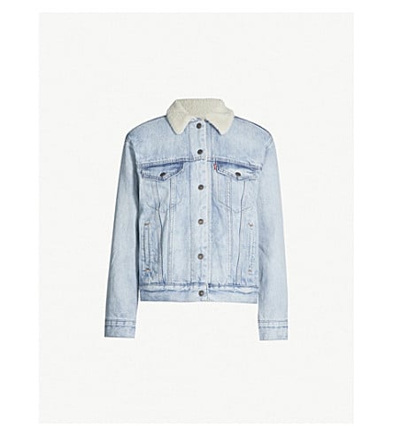 Levi's x Mickey Mouse Ex-Boyfriend Sherpa Denim Jacket