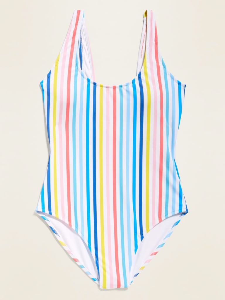 Scoop-Neck One-Piece Swimsuit | Best New Clothes From Old Navy | May ...