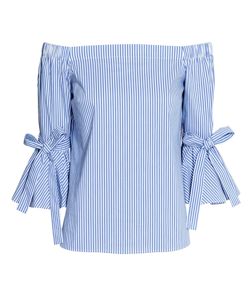 H&M Off-the-Shoulder Blouse | Fourth of July Clothing | POPSUGAR ...