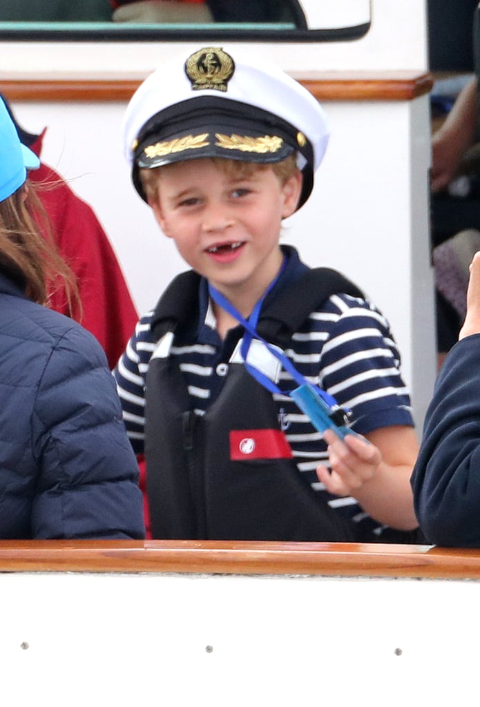 Prince George and Princess Charlotte at King's Cup Race 2019