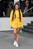 Storm Reid Brightens Up Prada’s Front Row in a Yellow Belted Shirtdress