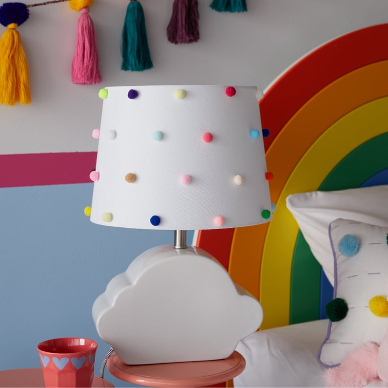 Drew Barrymore Flower Kids Rainbow Dots Shade With Ceramic Cloud Shaped Base