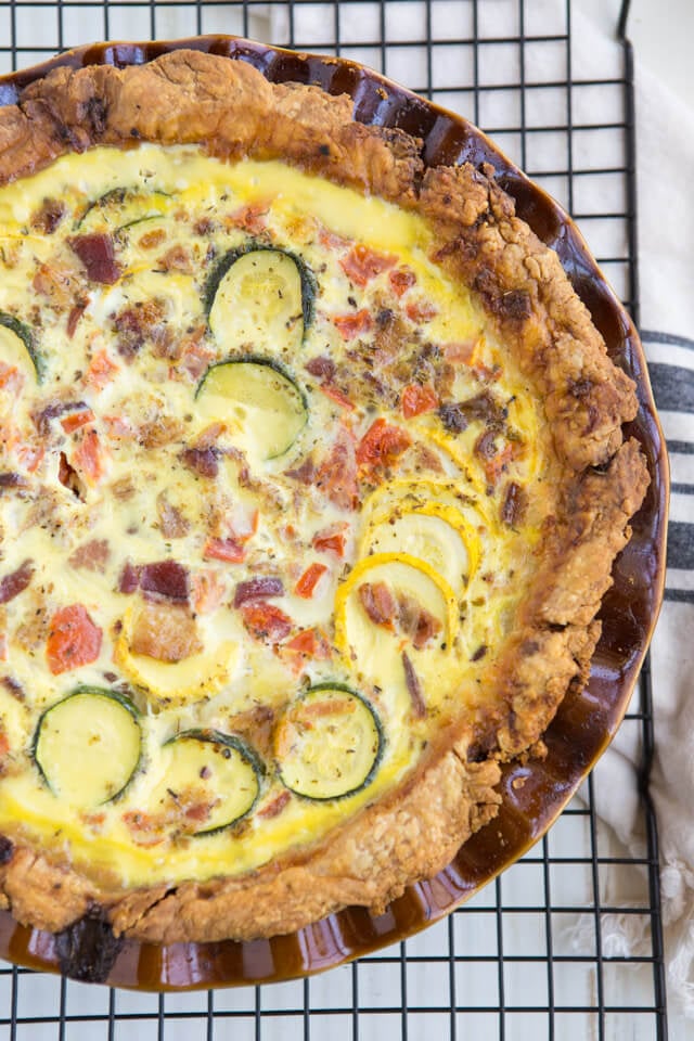 Summer Squash and Bacon Quiche Summer Zucchini and Squash Recipes