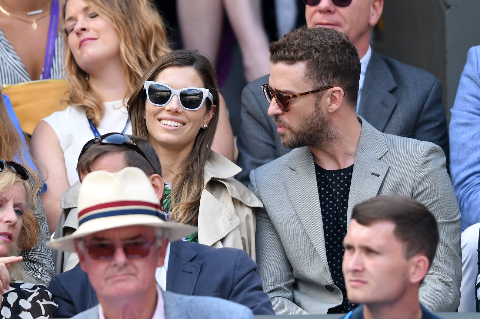 Justin Timberlake and Jessica Biel at Wimbledon July 2018 | POPSUGAR ...