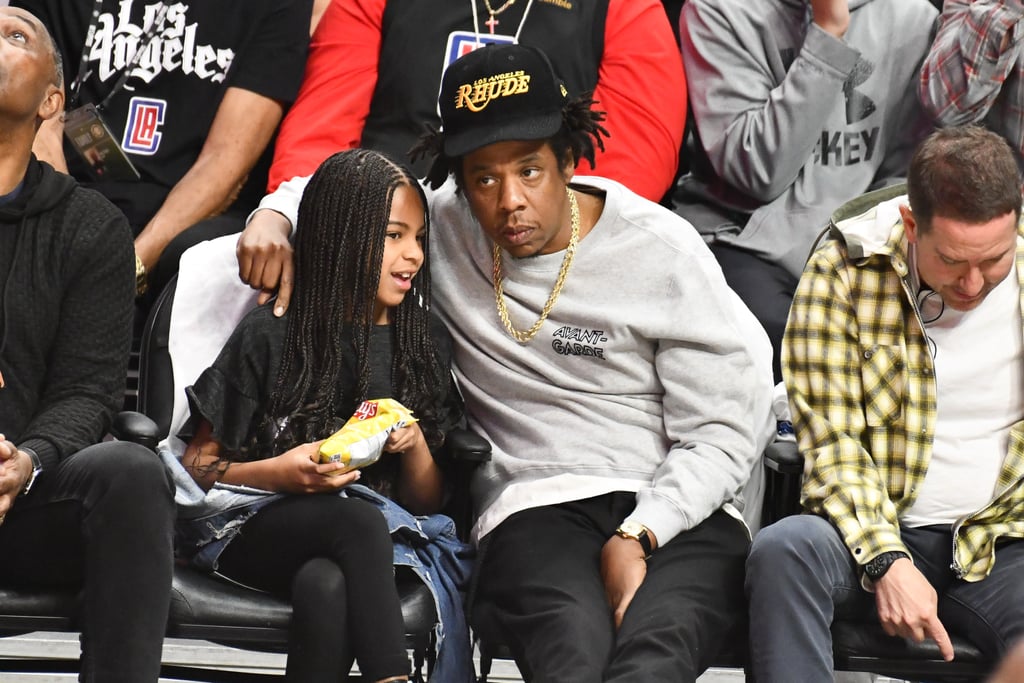 Watch Blue Ivy Meet LeBron James at the Lakers Game