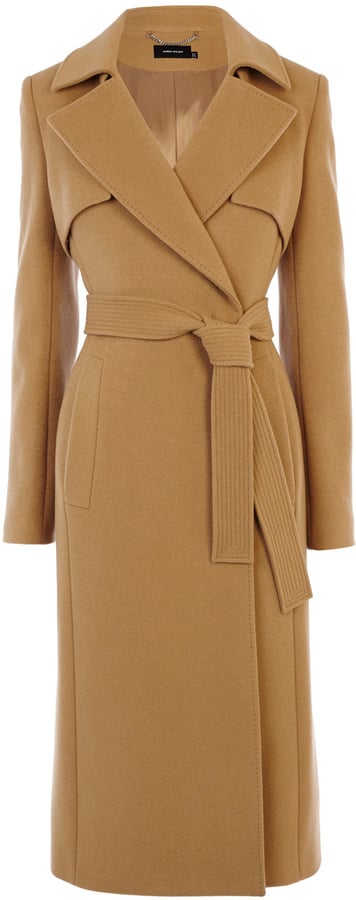 Karen millen discount camel wool coat